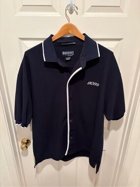 BOSS IG design Polo with White Piping